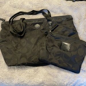 COACH NYLON TOTE BAG